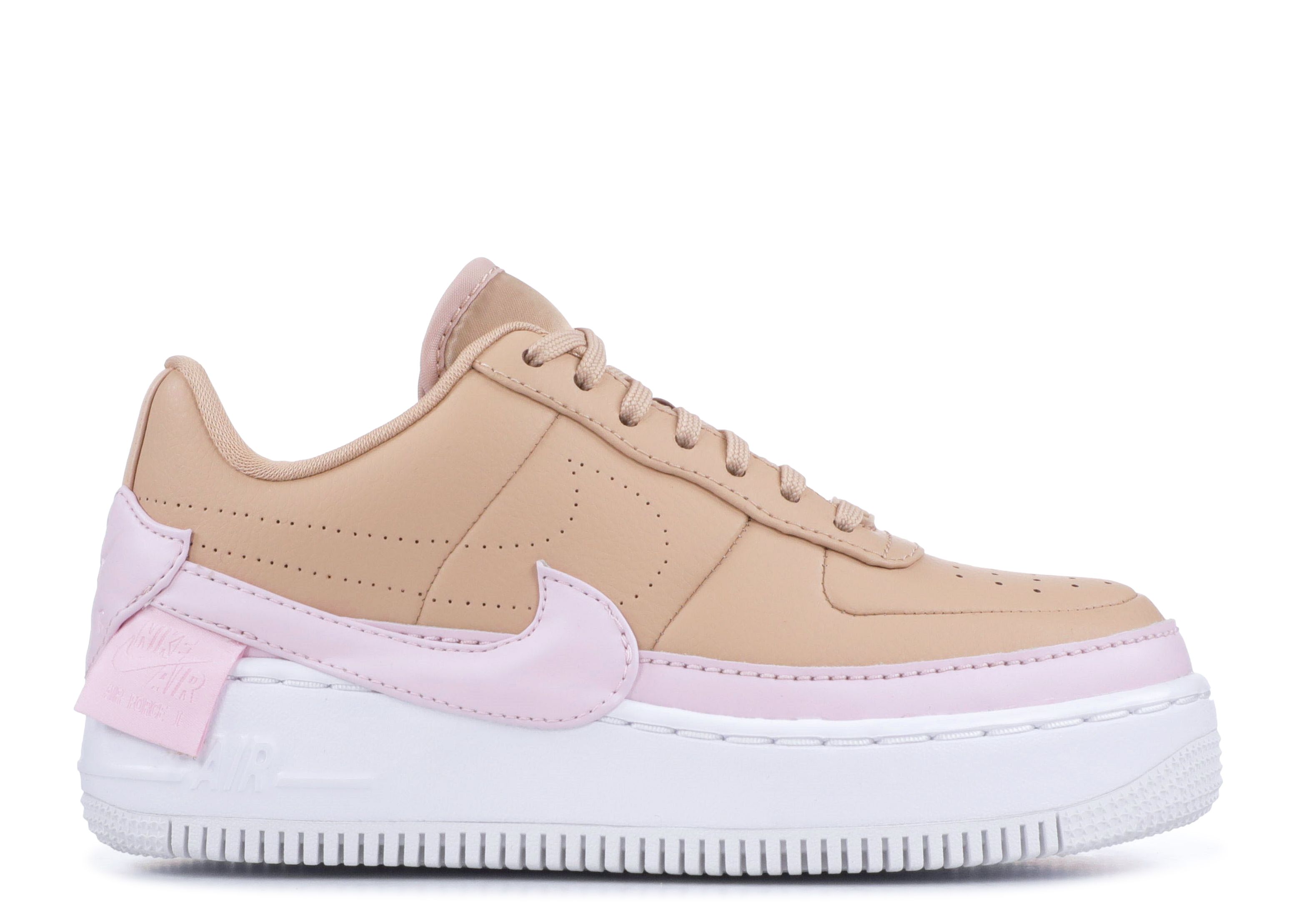 nike air force beige and pink