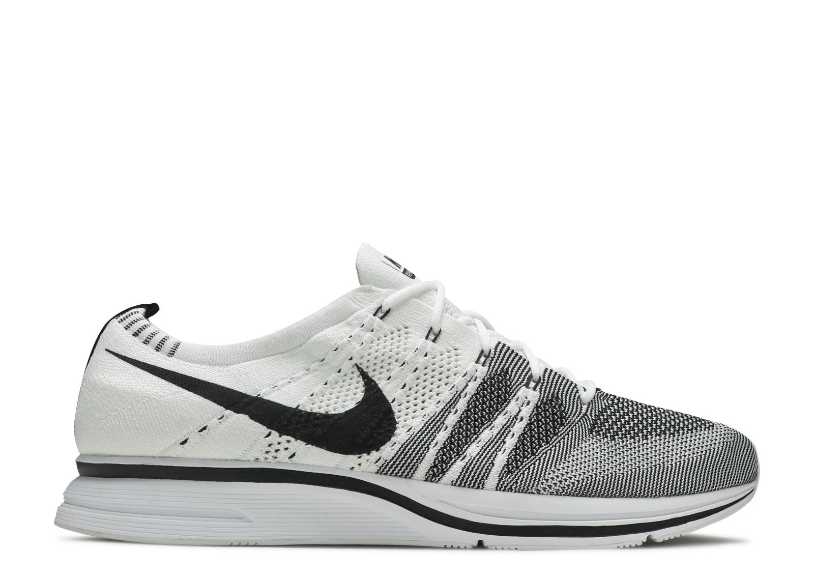 all white flyknit trainer