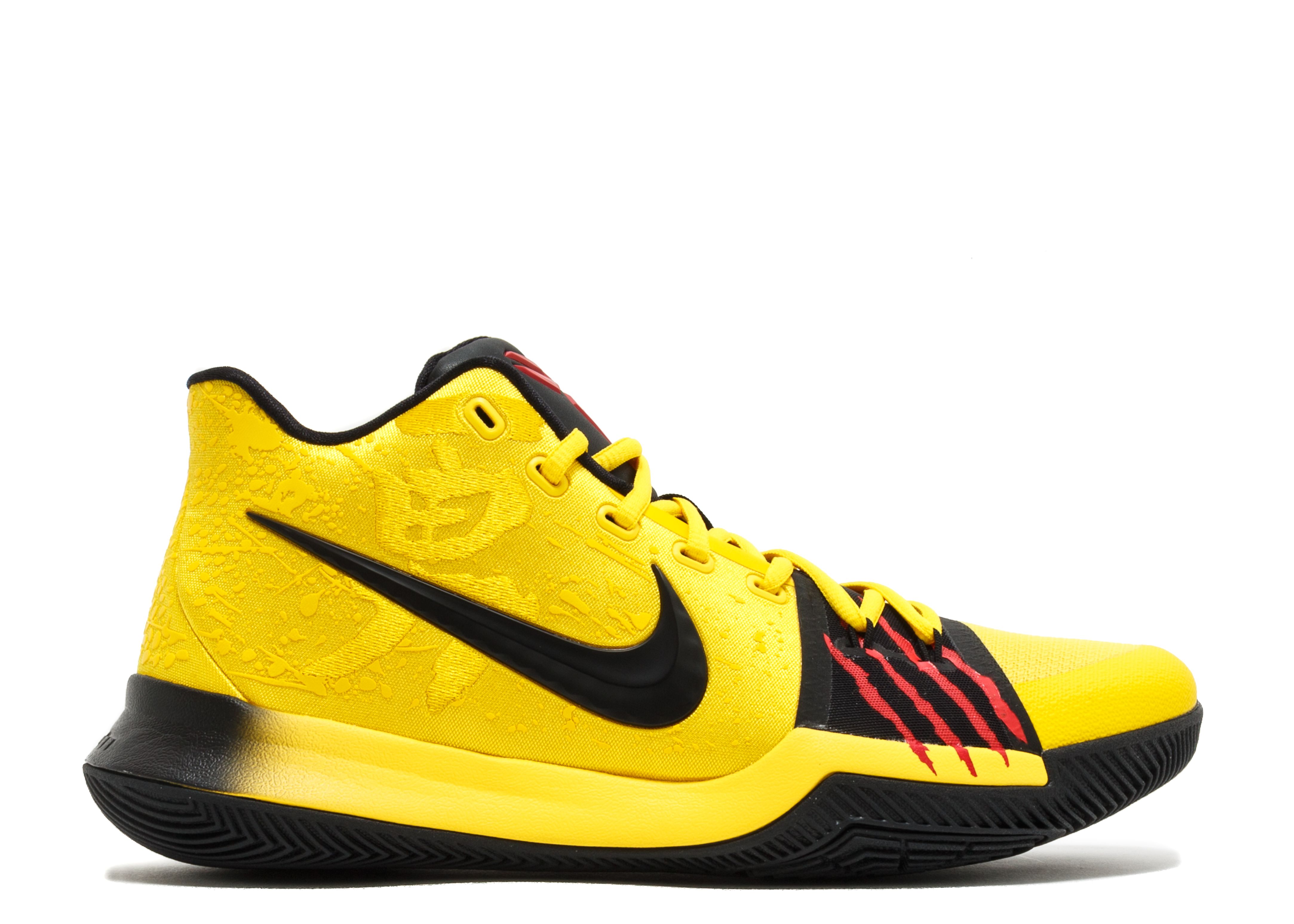 kyrie shoes black and yellow