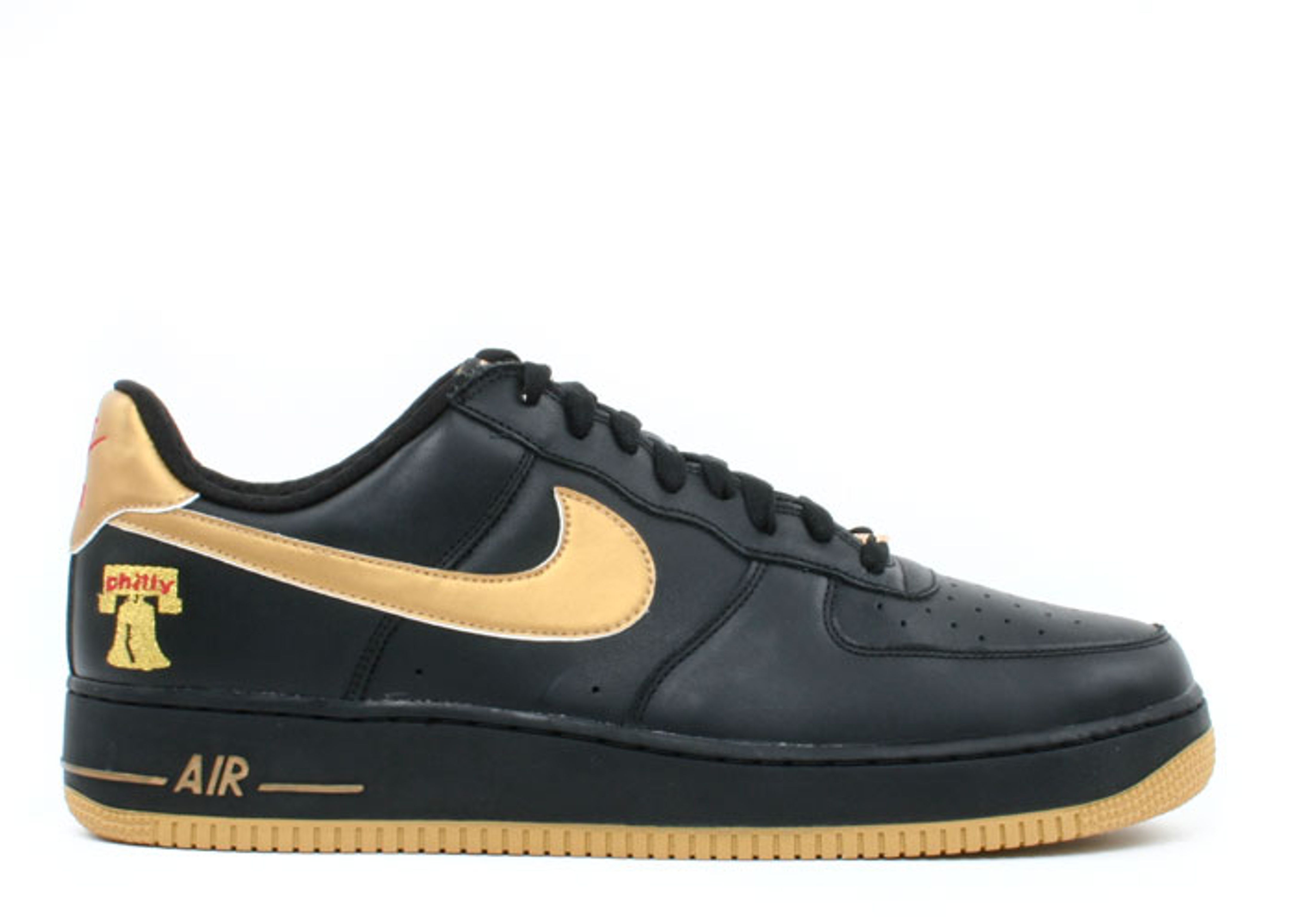 black and gold air force 1